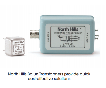 0706LB低插入和返回损耗巴伦变压器  North Hills