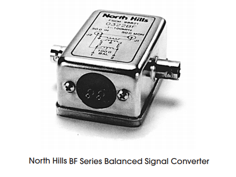 0320BF/0322BF共模注入口BF系列平衡信号变换器 North Hills 