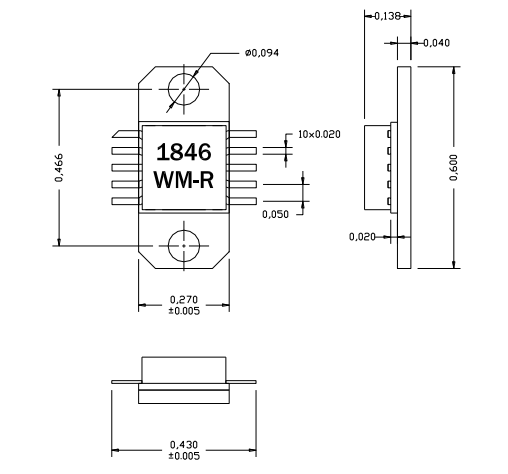 AM184635WM-EM-R L/S/C波段宽带功率放大器