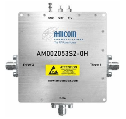 AMCOM大功率10–2000MHz单刀双掷T/R开关AM002053S2-0H