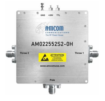 AMCOM高功率200–2500MHz单刀双掷T/R开关AM022052S2-0H
