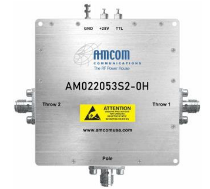 AMCOM高功率200–2000MHz单刀双掷T/R开关 AM022053S2-0H