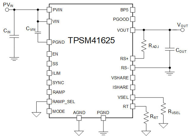 TPSM41625电源模块替代方案