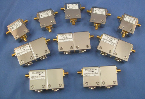 ​RADITEK低温隔离器和环行器0.01-4°k, 4-77°k (1.35 gh z -12 gh z )
