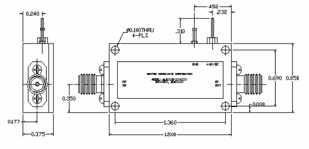 ​ALN0025-40-3006超低噪声放大器WENTEQ