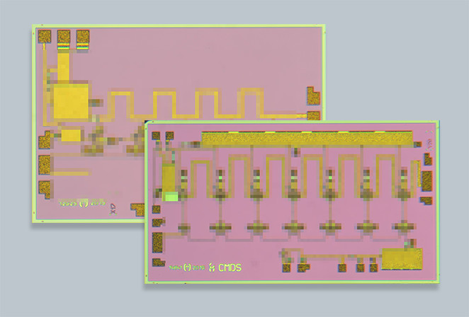 分布式放大器提供独特的正增益斜率工作频率为40 GHz