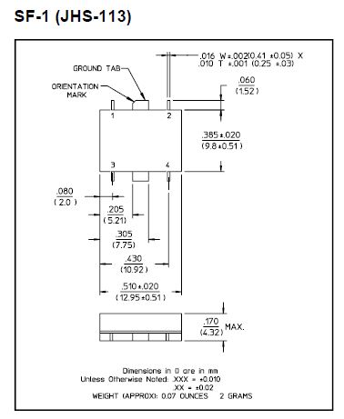 JHS-115-PIN正交组合或执行求和差分组合  MACOM现货