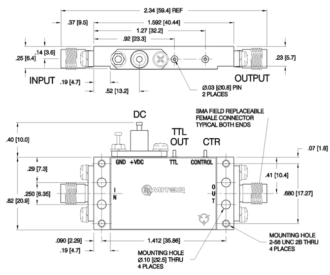 ABIT5-08001200-30-22P-S内置测试检测器放大器MITEQ