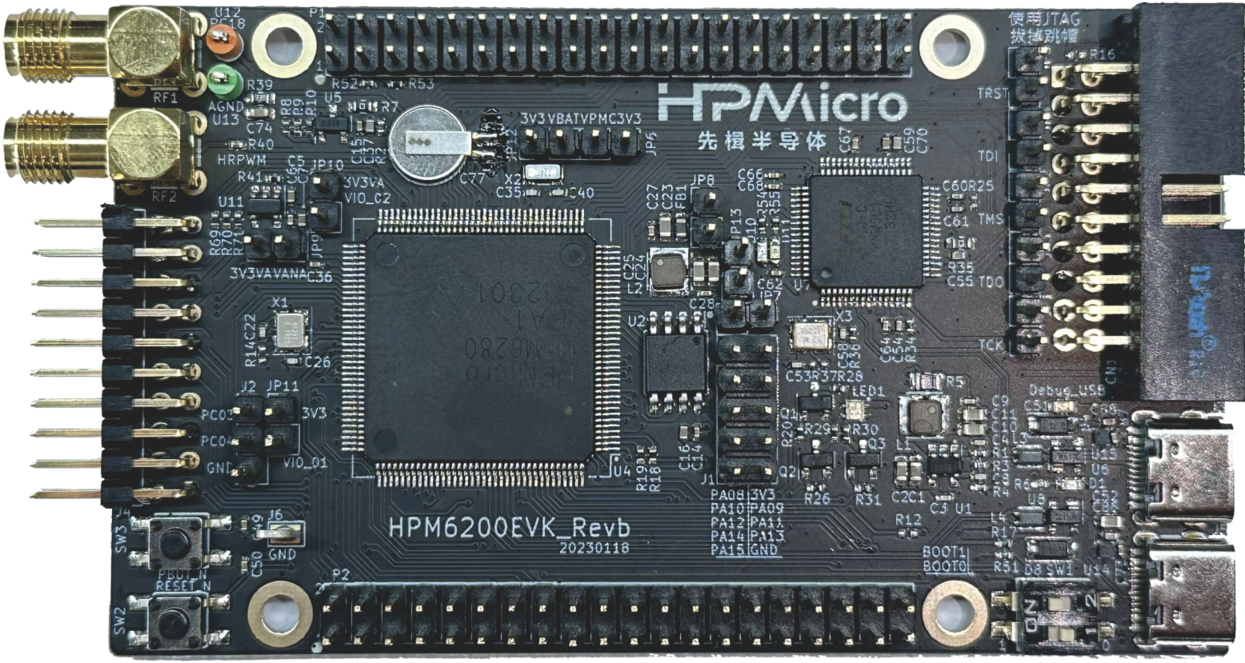 HPM6200EVK：RISC-V架构高性能微控制器评估板现货库存
