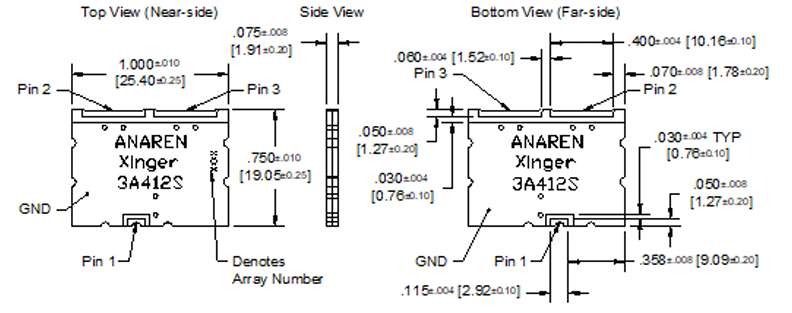 3A412巴伦变压器50Ω至12.5Ω