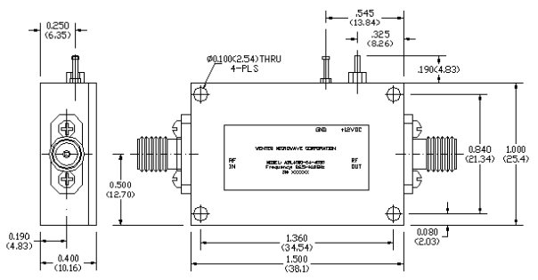 ALN3000-07-3325毫米波低噪声放大器WENTEQ