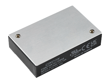 ​CQB75W14 75瓦12-160VDC 14:1输入四分之一砖铁路DC-DC转换器