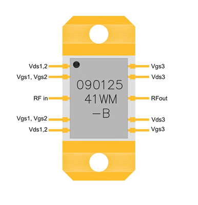 ​AM09012541WM-B-SN-R GaAs MMIC功率放大器AMCOM
