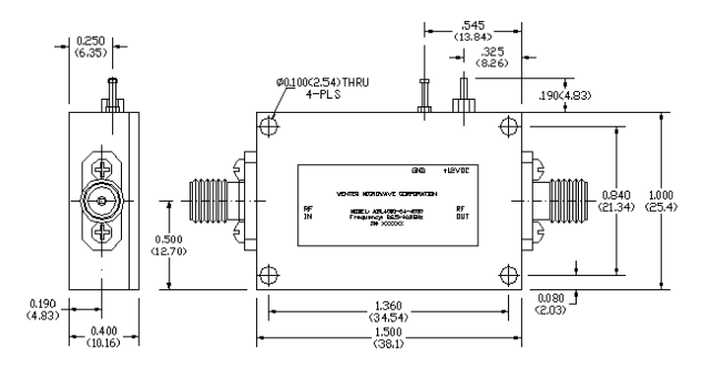 ​ALN3400-12-3230毫米波低噪声放大器WENTEQ