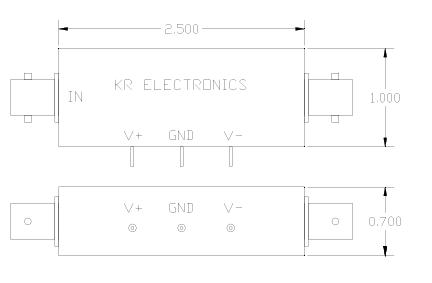 KR Electronics 3363-10HZ-BNC低通滤波器