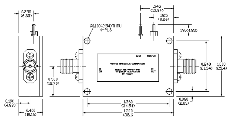 ​ALN4300-02-2335毫米波低噪声放大器WENTEQ